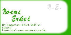 noemi erkel business card